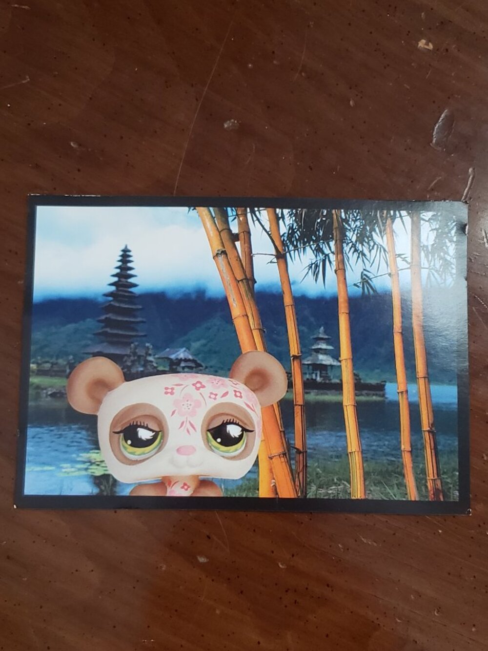 LPS Travel Panda post card